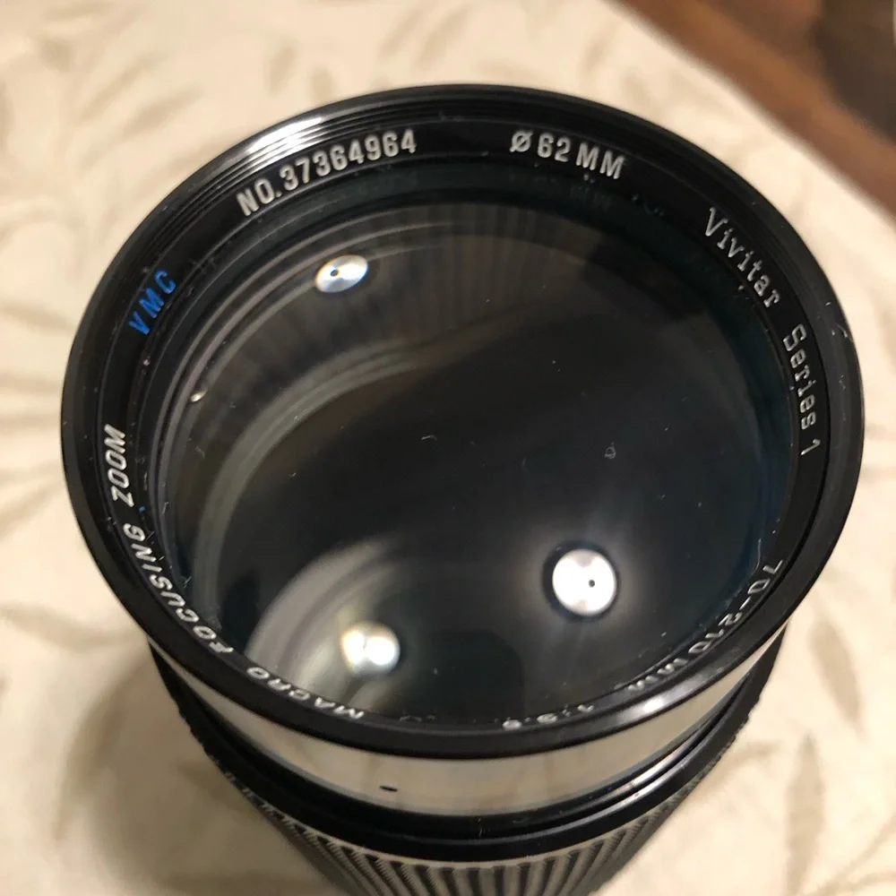 VIVITAR MICRO FOCUSING ZOOM LENS w/padded bag for travel or storage.